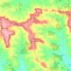 Mapa topográfico Castelnaud-de-Gratecambe, altitud, relieve