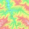 Mapa topográfico Huayopata, altitud, relieve