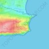 Mapa topográfico Durlston, altitud, relieve