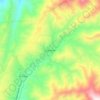 Mapa topográfico Carache, altitud, relieve
