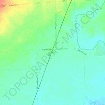 Mapa topográfico Rollo, altitud, relieve