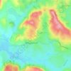 Mapa topográfico Ceyrac, altitud, relieve