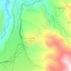 Mapa topográfico Vereda La Colorada, altitud, relieve