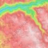 Mapa topográfico Fontebinieyre, altitud, relieve