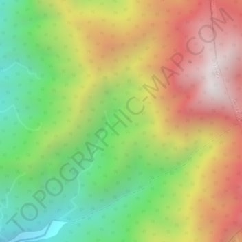 Mapa topográfico Río Charrillos, altitud, relieve