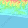 Mapa topográfico Tegalbuleud, altitud, relieve