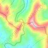 Mapa topográfico Monarch Pass, altitud, relieve