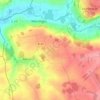 Mapa topográfico Hochecourt, altitud, relieve