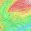 Mapa topográfico Le Bugnon, altitud, relieve