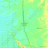 Mapa topográfico Pangkalan Lesung, altitud, relieve