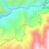 Mapa topográfico Shindol, altitud, relieve