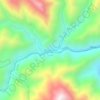 Mapa topográfico Playarrica, altitud, relieve