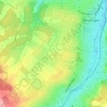Mapa topográfico Drissel, altitud, relieve