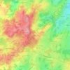 Mapa topográfico Le Haut Surzol, altitud, relieve