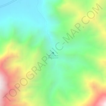 Mapa topográfico Los Jagueyes de Mayascón, altitud, relieve
