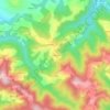 Mapa topográfico La Infiesta, altitud, relieve