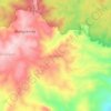 Mapa topográfico Wonotirto, altitud, relieve