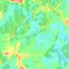 Mapa topográfico Ugie, altitud, relieve