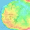 Mapa topográfico Le Pré Bellet, altitud, relieve