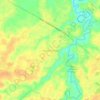 Mapa topográfico Kertarahayu, altitud, relieve