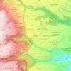 Mapa topográfico Gualo, altitud, relieve