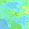 Mapa topográfico Les Moulins, altitud, relieve