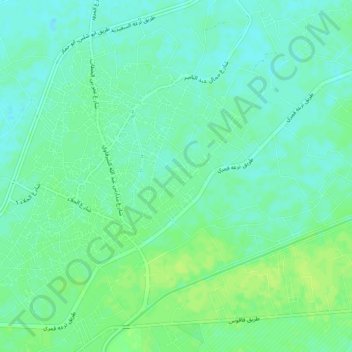 Mapa topográfico Kafr al Qassasin, altitud, relieve