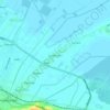 Mapa topográfico padolengan, altitud, relieve