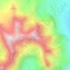 Mapa topográfico Sgùrr nan Gillean, altitud, relieve