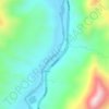 Mapa topográfico Chorro, altitud, relieve