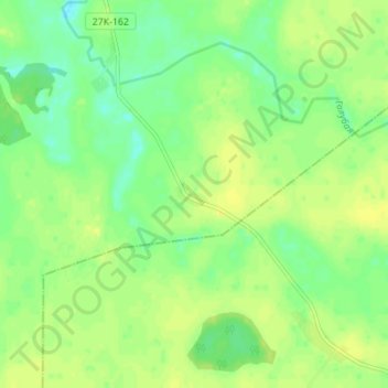 Mapa topográfico Капустино, altitud, relieve