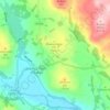Mapa topográfico Creaganfois, altitud, relieve