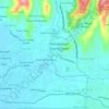 Mapa topográfico Gunungsari, altitud, relieve