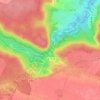 Mapa topográfico Cascades des Vaux de Cernay, altitud, relieve