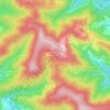 Mapa topográfico Gamarão de Cima, altitud, relieve