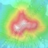 Mapa topográfico Mount San Cristobal, altitud, relieve