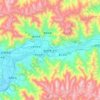 Mapa topográfico Lhassa, altitud, relieve