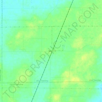 Mapa topográfico McGirr, altitud, relieve