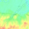 Mapa topográfico Canada Verde, altitud, relieve