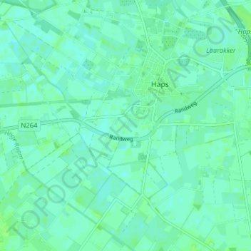Mapa topográfico Putselaar, altitud, relieve