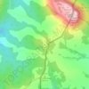 Mapa topográfico Бордель, altitud, relieve