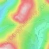 Mapa topográfico Hardknott Pass, altitud, relieve