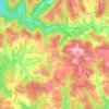 Mapa topográfico New Manchester, altitud, relieve