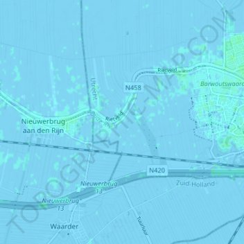 Mapa topográfico Bekenes, altitud, relieve