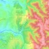 Mapa topográfico Bemposta, altitud, relieve