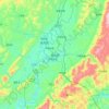 Mapa topográfico 龙山县, altitud, relieve