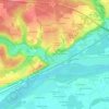 Mapa topográfico Fougeray, altitud, relieve