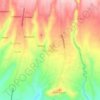 Mapa topográfico Penglipuran, altitud, relieve