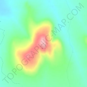 Mapa topográfico Serra do Papagaio, altitud, relieve