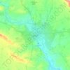 Mapa topográfico Mosul, altitud, relieve